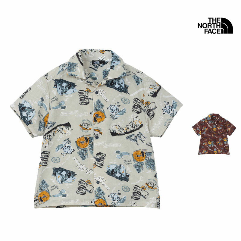 2024 tĐV m[XtFCX THE NORTH FACE NRJ22339 LbY V[gX[u An xg Vc KIDS S S ALOHA VENT SHIRT Vc gbvX LbY