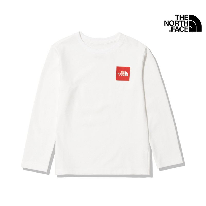 22-23 秋冬 新作 ノースフェイス THE NORTH FACE キッズ ロングスリーブ スモール スクエア ロゴ ティー KIDS L/S SMALL SQUARE LOGO TEE Tシャツ トップス NTJ32250 キッズ