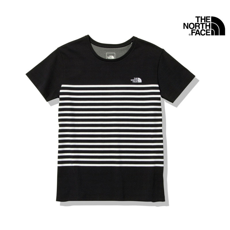 2023 春夏 新作 ノースフェイス THE NORTH FACE ショートスリーブ パネル ボーダー ティー S/S PANEL BORDER TEE Tシャツ トップス NTW32335 レディース