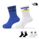 【P2倍】 セール ザ・ノース・フェイス THE NORTH FACE キッズ フリー ラン 2P クルー KIDS FREE RUN 2P CREW 靴下 ソ...