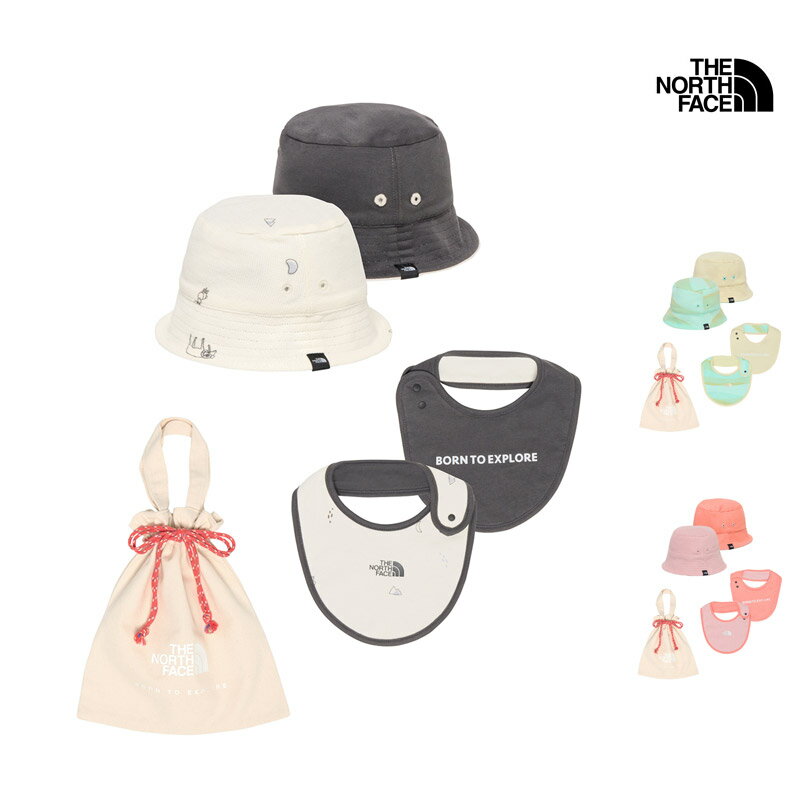 2025 春夏 新作 ザ・ノース・フェイス THE NORTH FACE ベビー ハット ＆ ビブ セット BABY HAT & BIB SET 帽子 スタイ NNB02211 ベビー