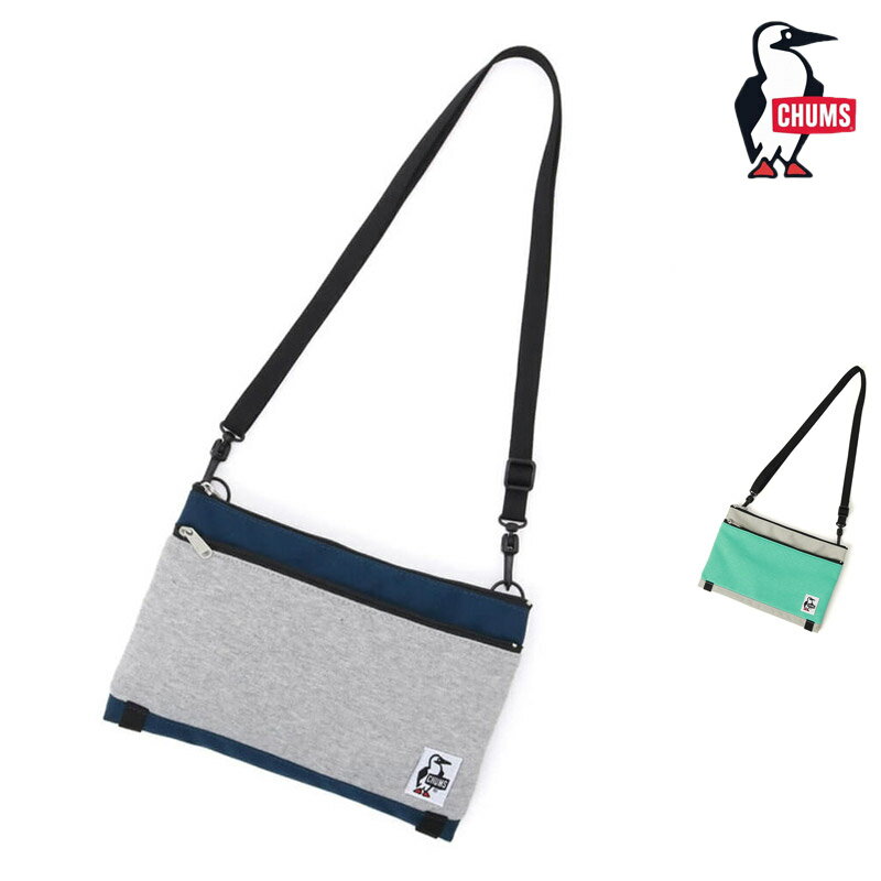 セール SALE チャムス CHUMS ツー ネックド ショルダー スウェット ナイロン TWO NECKED SHOULDER SWEAT NYLON ショルダー バッグ CH60-3610 メンズ レディース