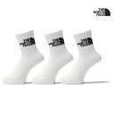 セール SALE ザ・ノース・フェイス THE NORTH FACE TNF ジャカード ロゴ 3P クルー TNF JACQUARD LOGO CREW 靴下...