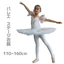 ワンピース 子供バレエ レオタード チュチュ 半袖 演出 バレエ ballet用品 高級感 ステージ バレエ発表会 刺繍女の子 チュールスカート ダンス服 新体操 ダンスウェア ホワイト 110~160cm wudao-215