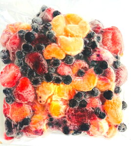 国産冷凍フルーツミックス（和歌山、徳島産など）2．1kg　（1050g×2）【消費税込み】国産　完熟フルーツ をミックスしています。