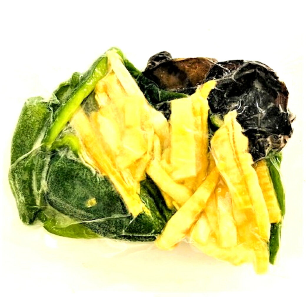 【KIMONO VEGETABLE】冷凍野菜ミックス国産（青椒肉絲用　野菜炒め）200g（徳島、岡山産）チンジャーロース用　冷凍野菜ミックス　国産冷凍野菜ミックス、焼きそば、野菜炒め用の野菜ミックス