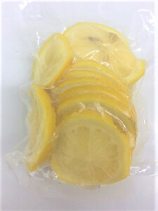 【KIMONO FRUITS】国産冷凍レモン　スライスカット　（瀬戸内レモン）　250g　ノーワックス　※今の時期は、青レモンになります。
