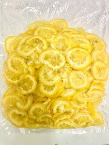 【KIMONO FRUITS】冷凍レモンスライス　B品　レモンスライス　訳あり品　5kg（1000g×5）　国内生産　【消費税込み】