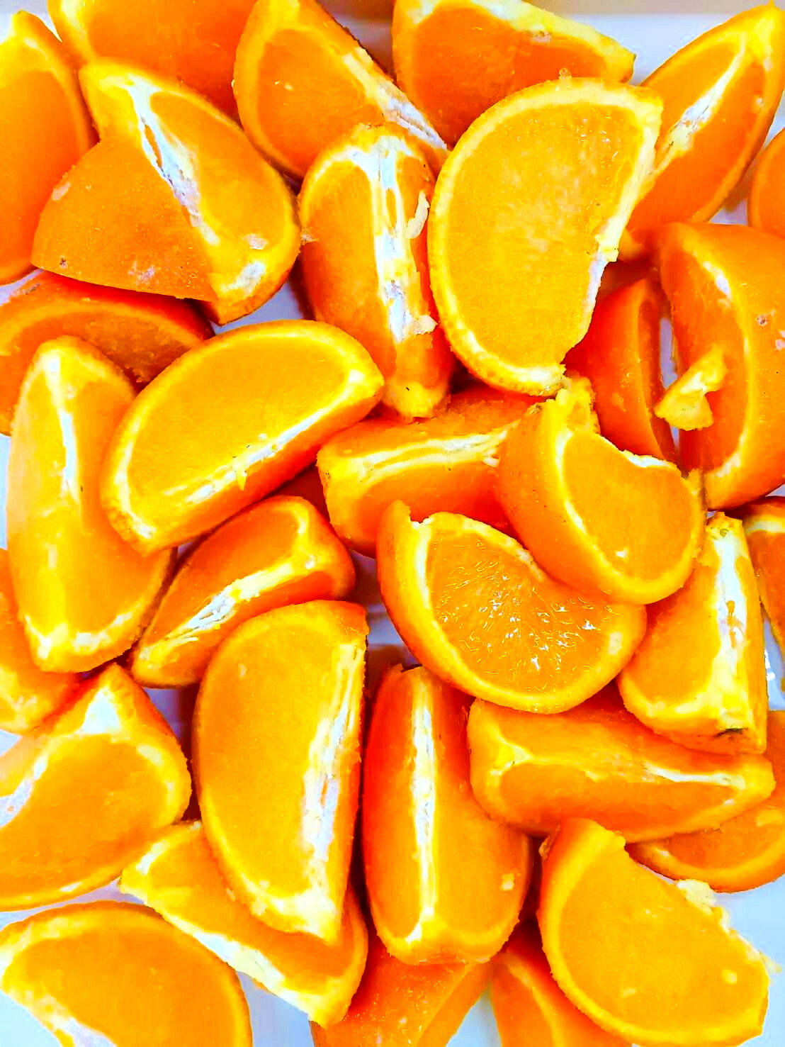 【KIMONO FRUITS】冷凍オレンジ国産 10kg(1000g×10)(清見オレンジ)1/6カット 広島県産の清見オレンジ ノーワックス品 バラ凍結で使いやすいです。国産清見みかん