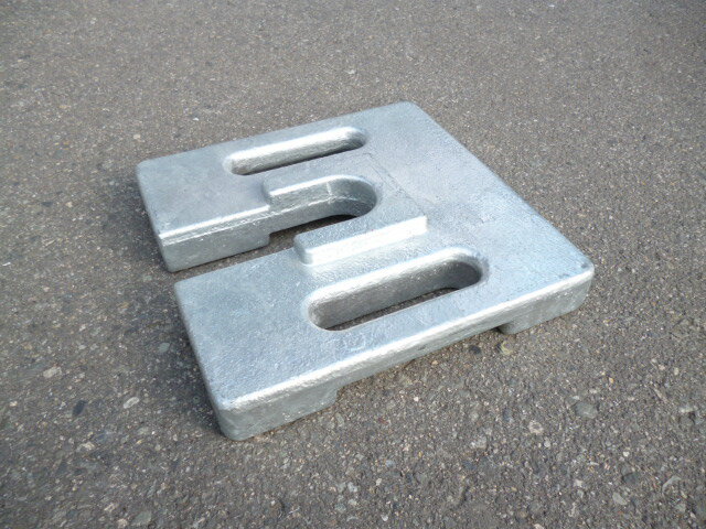 テントウエイト 10kg メッキ品 角型(2個セット)