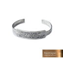 Vantique ヴァンティーク KURT COBAIN LYRIC BRACELET カートコバーンリリックブレスレット VB-KURT ブレスレット シルバー プレゼントに♪　ラッピングタイプ☆チャコールグリーン