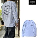 BIG MIKE 102538370 ビックマイク 25秋冬新作 サークルロゴ L/S Tシャツ 長袖シャツ ロンT ASH (アッシュ)