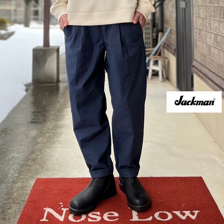 MEN'S】jackman[ジャックマン] Pima Gather Pants 入荷