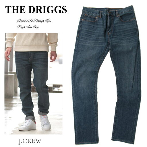 J.CREW デニムパンツ THE DRIGGS jean in Midium Wash ミディアムウォッシュ セルビッチデニム DENIM ジェークルー 30インチ J.CREW デニムパンツ THE DRIGGS jean in Midium Wash ミディアムウォッシュ セルビッチデニム DENIM ジェークルー 30インチ
