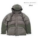 ナンガ NANGA x マニュアルアルファベット MANUAL ALPHABET ダウン ジャケット TRAILBLAZER 1st トレイルブレイザー ML.OLIVE ミリタリーオリーブ