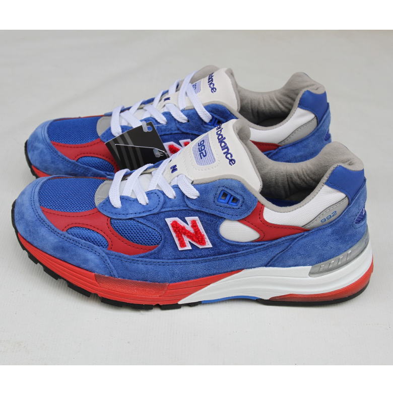 【アメリカ現地買付品！NEW BALANCE】M992CC スニーカー Dワイズ BOX付属しません MADE IN USA ブルー/レッド