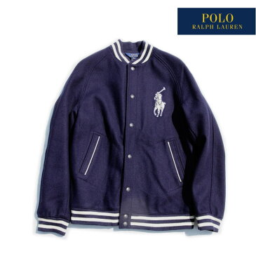 Polo Ralph Lauren ポロラルフローレン POLO ボーイズ BOYS スタジャン NAVY ネイビー BIG PONY ビッグポニー スタジアムジャンパー