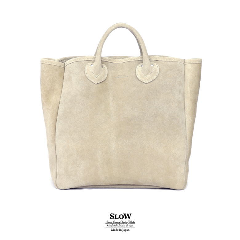 SLOW バッグ メンズ SLOW スロウ super buck-tote bag M- 49S292KS 49S292K スーパーバック トートバッグ　本革　スウェード素材 BEIGE ベージュ