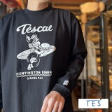 HUNTINGTONDINERCREWLONGSLEEVET-SHIRTϥƥȥʡ롼꡼֥TEEBLACK֥å