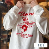 HUNTINGTONDINERCREWLONGSLEEVET-SHIRTϥƥȥʡ롼꡼֥TEEWHITEۥ磻