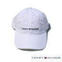 TOMMY HILFIGER （トミーヒルフィガー) コットンキャップ ベースボールキャップ メンズ・レディース CAP 帽子 アメリカ買付品 WHITE ホワイト