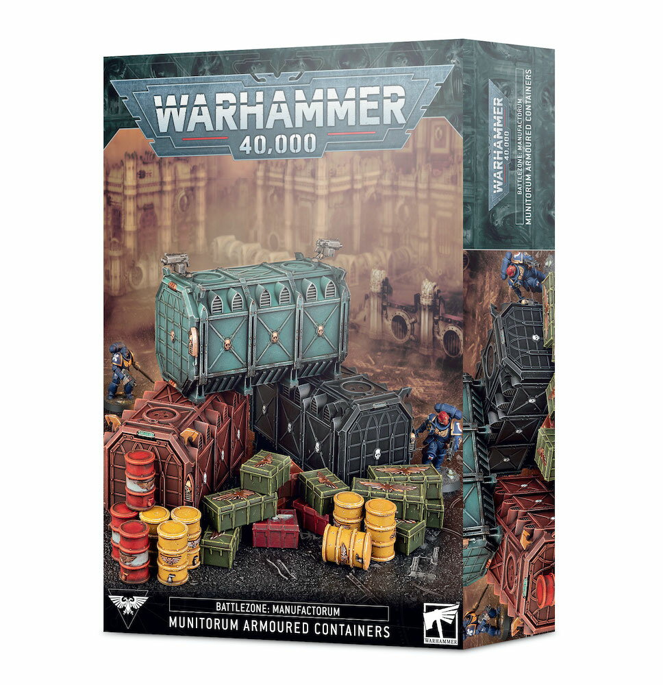  新品 ミニチュア プラモデル ウォーハンマー WARHAMMER ボードゲーム おもちゃ 玩具 プレゼント B/Z MANUF.:MUNITORUM ARMOURED CONTAINERS