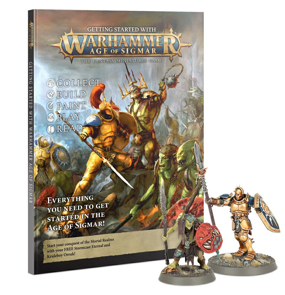  新品 ミニチュア プラモデル ウォーハンマー WARHAMMER ボードゲーム おもちゃ 玩具 プレゼント WARHAMMER GETTING STARTED WITH AGE OF SIGMAR