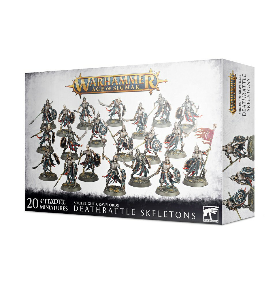  新品 ミニチュア プラモデル ウォーハンマー WARHAMMER ボードゲーム おもちゃ ジオラマ 玩具 プレゼント AGE OF SIGMAR SOULBLIGHT GRAVELORDS DEATHRATTLE SKELETONS