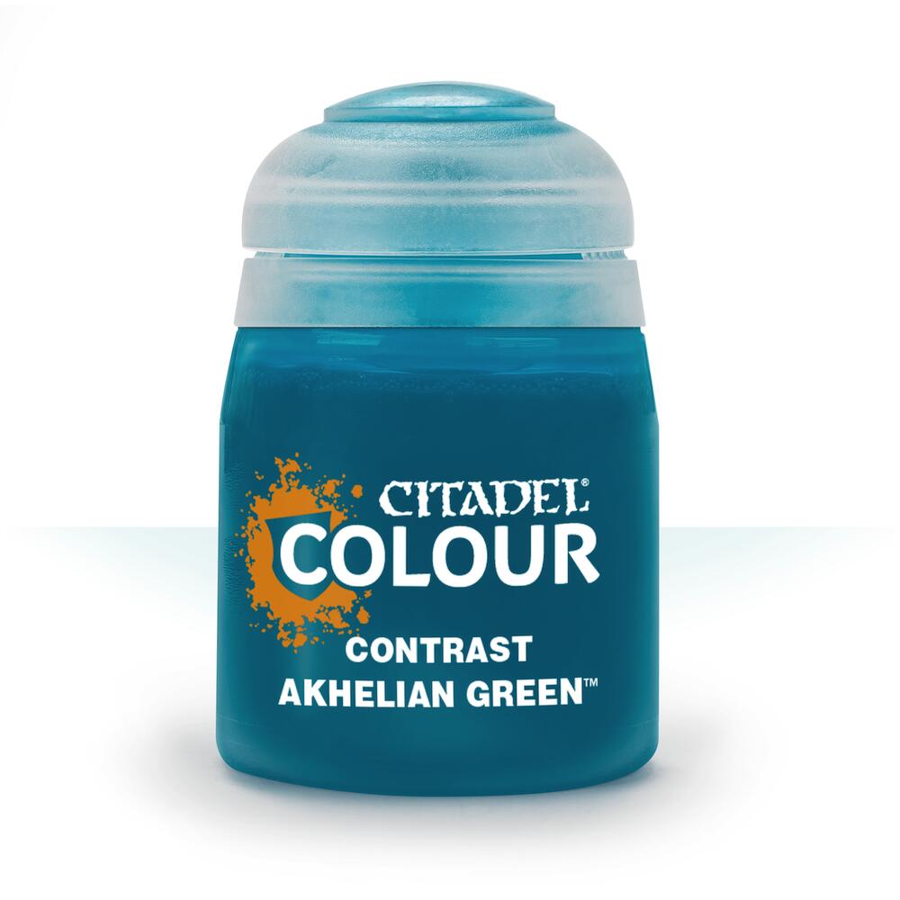 【アクヘリアン・グリーン】新品 CITADE COLOUR プラモデル 塗装 塗料 水性 ミニチュア 工作 モデリング ボードゲーム シタデル カラー CONTRAST: AKHELIAN GREEN