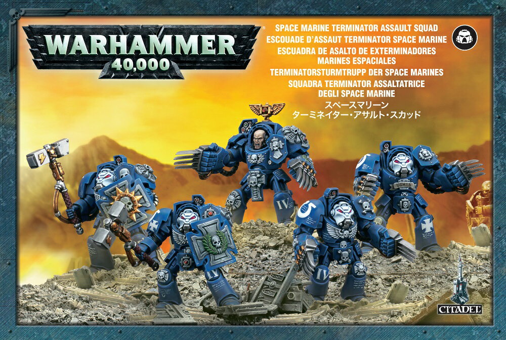  新品 ミニチュア プラモデル ウォーハンマー WARHAMMER ボードゲーム おもちゃ 玩具 プレゼント SPACE MARINES TERMINATOR ASSAULT SQUAD