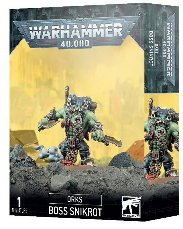 【オルク：ボス・スニックロット】 新品 ミニチュア プラモデル ウォーハンマー WARHAMMER ボードゲーム おもちゃ 玩具 プレゼント 日本語版 ORKS: BOSS SNIKROT