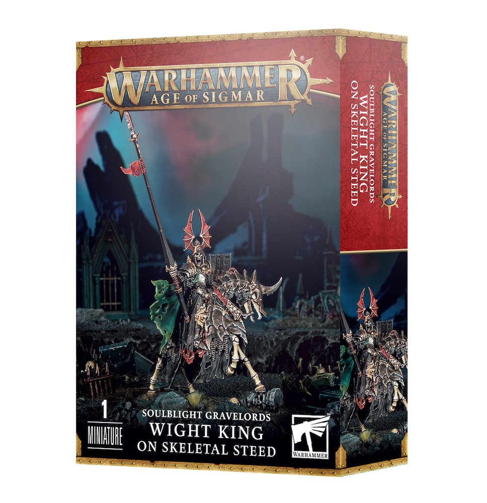 新品 ミニチュア プラモデル ウォーハンマー ボードゲーム おもちゃ 玩具 プレゼント WARHAMMER AGE OF SIGMAR SOULBLIGHT GRAVELORDS: WIGHT KING ON STEED