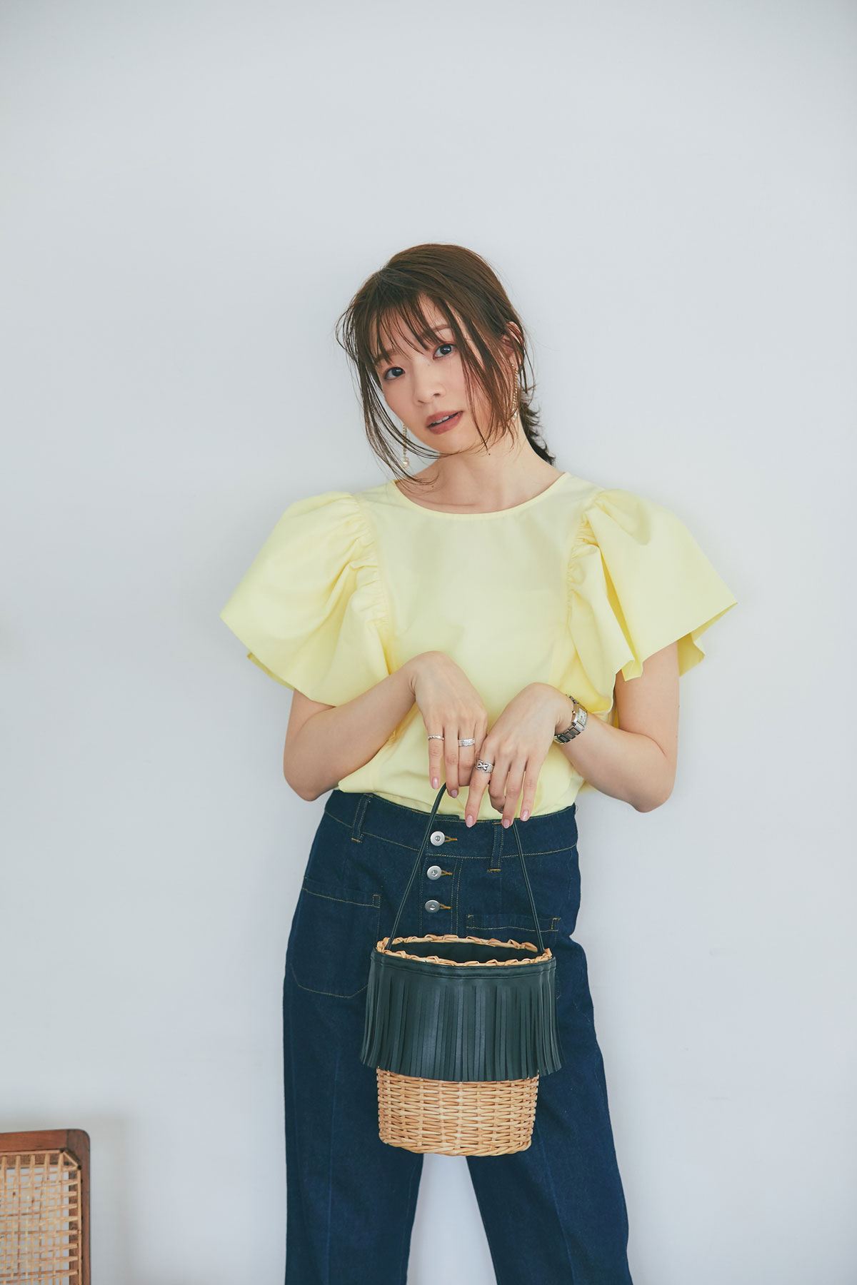 5月24日 午前10:00再販【石井亜美さん使用】【Ayaさん使用】【美香さん使用】【冨張愛さん使用】フリンジエコラタンバッグのサムネイル