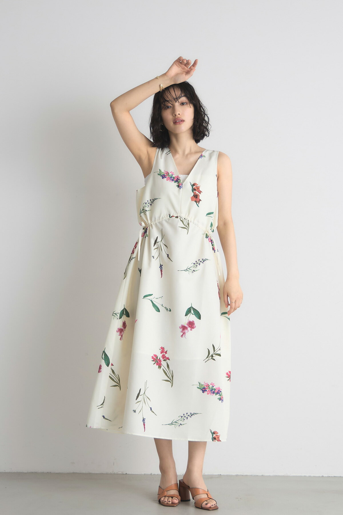 8月1日 午前10:00 新発売フラワープリントドロストワンピースレディース ワンピース シンプル デイリー..