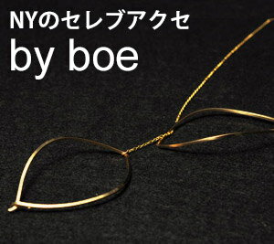 バイボー ゴールド ネックレス ツイン リーフ ラージ by boe|バイボーネックレス レディース 正規品 NY ブランド シンプル アクセサリー 14k 14金 送料無料 プレゼント 誕生日 クリスマス ギフト 女性 贈り物 華奢 大ぶり 30代 40代【あす楽】