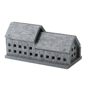 【日本製】desktop organizer 建造物モチーフの小物入れ 文房具 三角屋根 アクセサリー 収納 鍵 小物収納 スマホ デスク 書斎 子供部屋 勉強机 おしゃれな事務用品 文房具収納