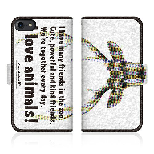 樂天商城 - スマホケース 手帳型 全機種対応 送料無料 鹿 iPhoneX iPhone8 iPhone8plus iPhone7 iPhone7plus Xperia Galaxy Arrows AQUOS Android One CaseMarket Zoo I love Animals. - アクシスジカ