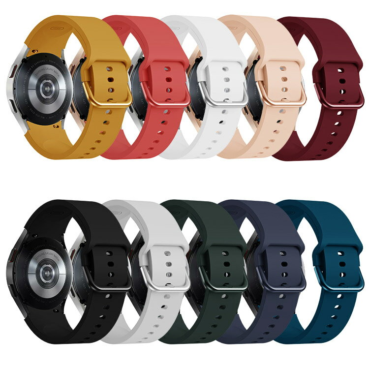 Galaxy watch 5 4 バンド 防水 防汗 頑丈 速乾 柔らかい シリコン素材 galaxy watch 5pro 耐衝撃ベルト 軽量 レディース メンズ