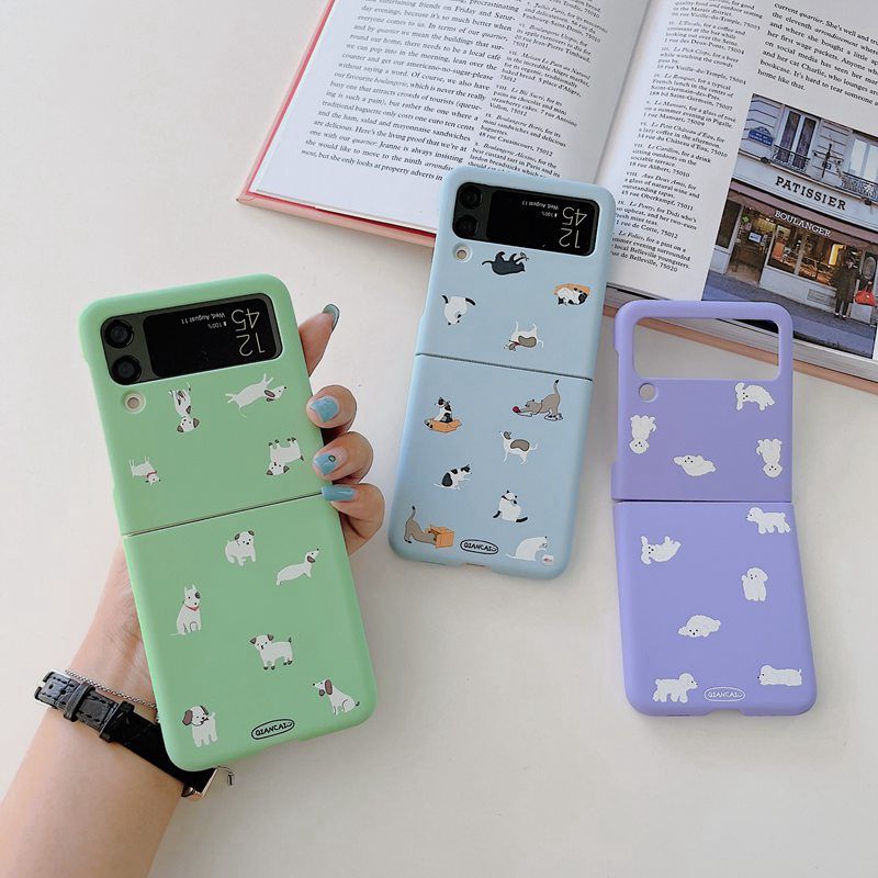 galaxy z flip4 ケース かわいい 韓国 折りたたみ スマートフォン ギャラクシー z フリップ4 折りたたみ スマートフォン 耐衝撃 指紋防止 滑り防止 galaxy z flip3 ケースのサムネイル