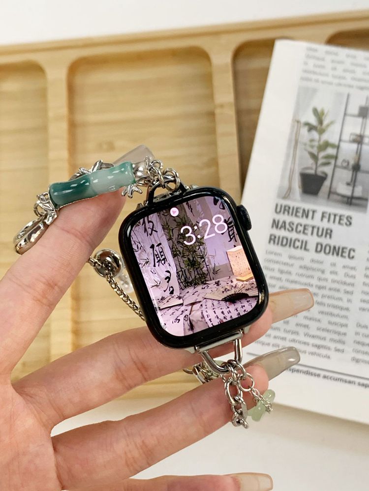 アップルウォッチ バンド チェーン レディース おしゃれ apple watch Series Ultra 8 7 6 5 4 3 2 1 SE 44mm 40mm 38mm 42mm 41mm 45mm 49mm 女性 人気 Apple Watch ベルト 耐衝撃 コンパチブル 49mm 防水 防汗 通気性 プレゼント