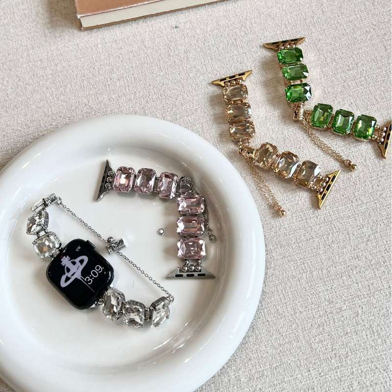 アップルウォッチ バンド レディース apple watch series se ultra10 9 8 7 6 5 4 3 2 1 アップルウォッチ アクセサリー レディース バンド 38mm 40mm 42mm 44mm 41mm 45mm 46mm 49mm apple watch ビーズ チェーン式 調整工具不要 天然石飾り