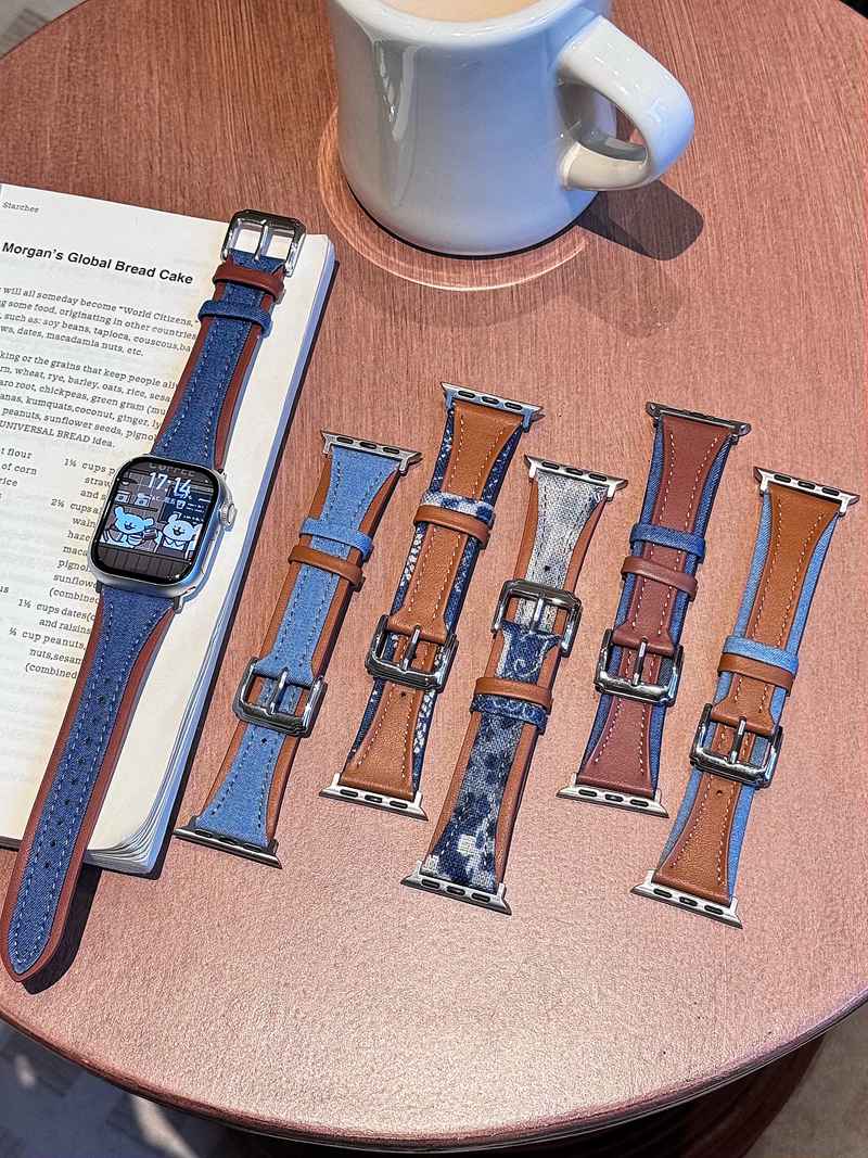 【10シリーズ対応】アップルウォッチ バンド おしゃれ Apple Watch デニム ベルト 個性的 おしゃれ メンズ レディース 38mm 40mm 42mm アップルウォッチ デニムバンド 44mm 45mm 46mm 49mm 時計バンド 金属 Apple Watch10 9 8 7 6 5 4 3 2 1
