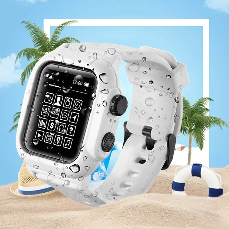 AppleWatch用一体型バンド】高級感&おしゃれな保護カバー付きの