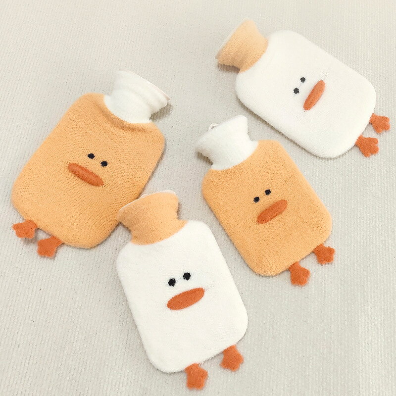 【2個目半額クーポン】湯たんぽ 1000ml 漏れ防止 パック カバー付き かわいい ホットバッグ | 女性・男性・子供向け 膝・首・肩・体・旅行・胃・足首・足用