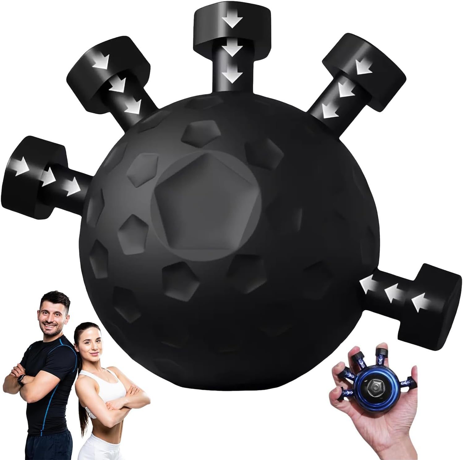 握力 ボール 指グリップ強化器 フィンガートレーナー 握力 トレーニング 握力計 ハ...