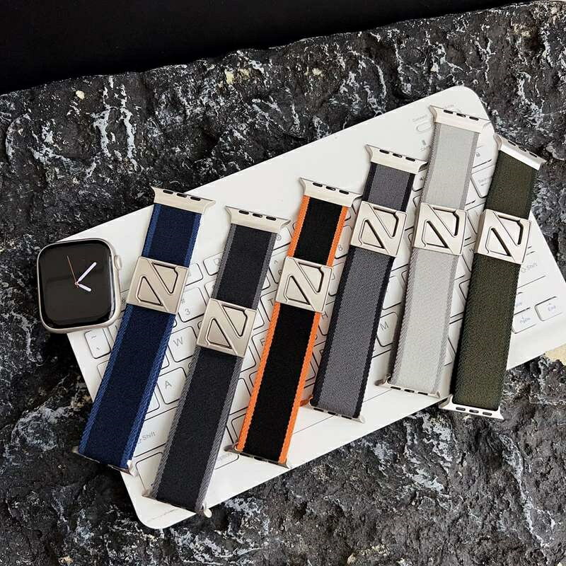 アップルウォッチ バンド ナイロン マグネット 46mm Apple Watch バンド 夏 series 10 9 8 SE2 7 6 SE 5 4 3 2 1 アップルウォッチバンド レディース メンズ 38mm 40mm 42mm 44mm 41mm 45mm 49mm 装着簡単 腕時計ベルト 耐衝撃 通気性 交換用バンド 高品質