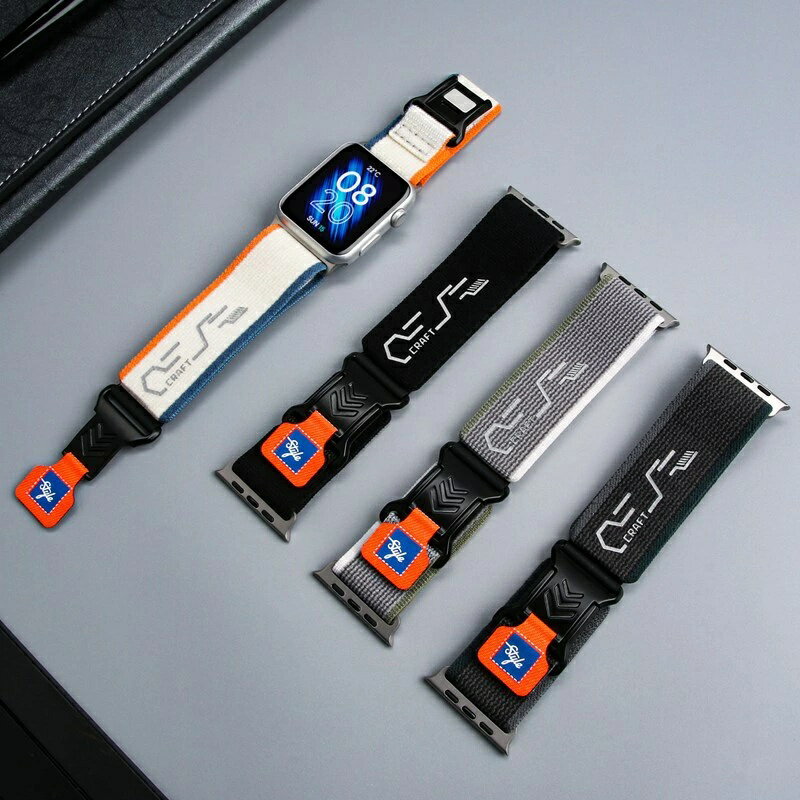 アップルウォッチバンド 夏 スポーツ ナイロン 46mm Apple Watch バンド series 10 9 8 SE2 7 6 SE 5 4 3 2 1 アップルウォッチバンド レディース メンズ 38mm 40mm 42mm 44mm 41mm 45mm 49mm 装着簡単 腕時計ベルト 耐衝撃ベルト 強く通気性 交換用バンド