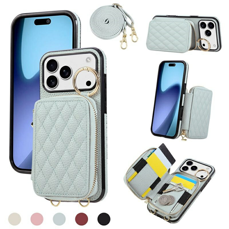 乐天商城 - iphone17 ケース ショルダー カード収納 17air 17pro 17promax iphone16e iphone16 ケース 16pro 16plus 16promax iphone15 ケース 15pro 15plus 15promax iphone14 iphone13 iphone12 iphone se2 se3 耐衝撃 リング付き 小銭入れ スマホショルダー