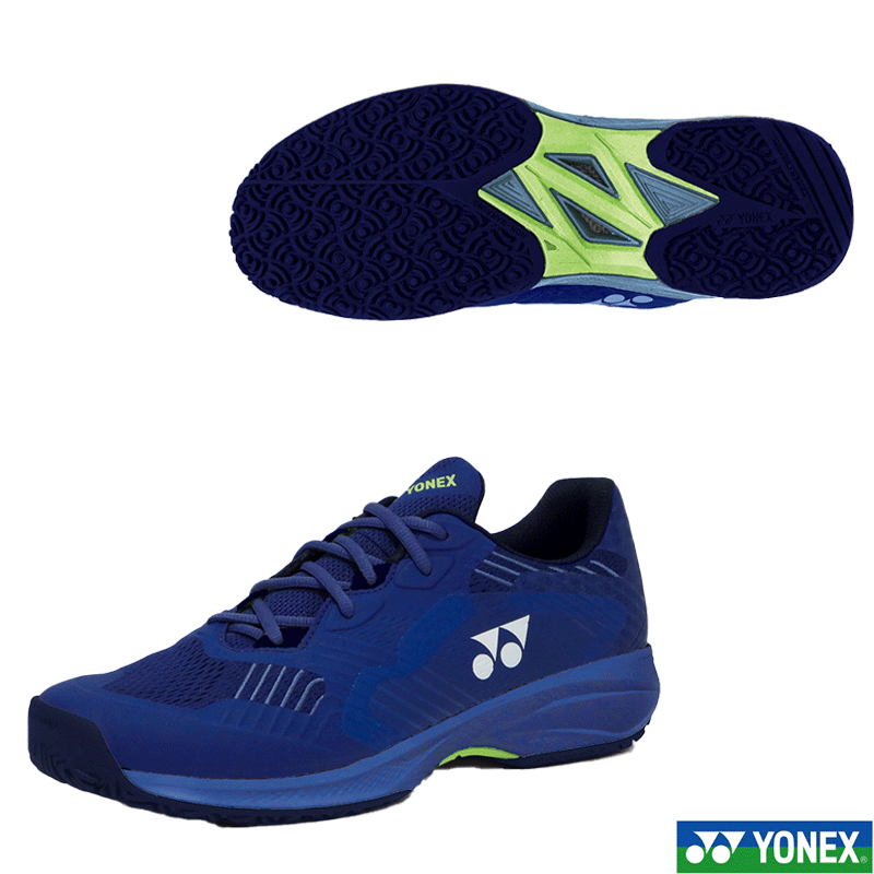 YONEX ヨネックス 「パワークッションソニケージMGC」(SHTSCMG) 硬式テニスシューズ メンズ ネイビーブルー(019)レッド (001) 25ss