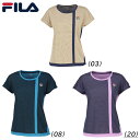 \11日01:59まで限定価格/FILA フィラ ゲームシャツ テニスウェア レディース(VL2920) 24FW(4)